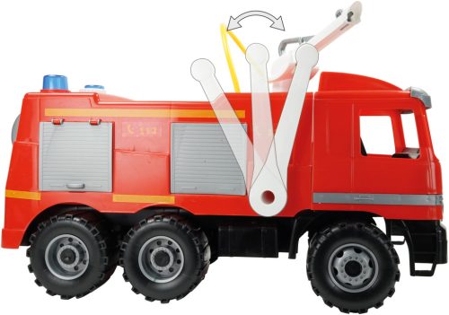 Óriás tűzoltóautó, működő tűzoltó fecskendővel, 64 cm (02058)