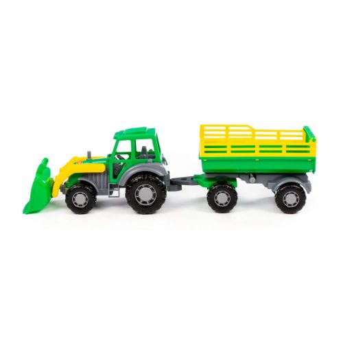 Master homlokrakodós traktor billenthető pótkocsival 50cm (35288)