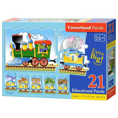 Vonatos számolós Puzzle (E-135)