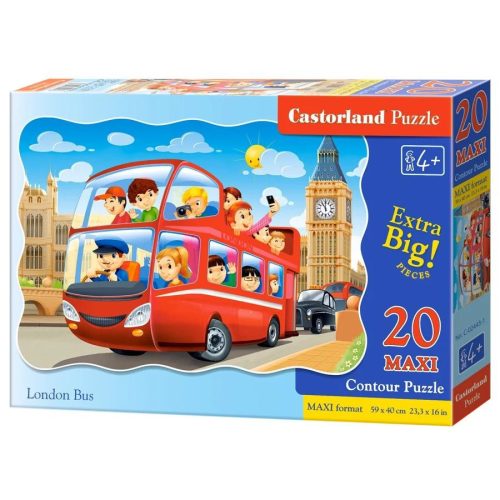 Londoni busz - 20 Maxi Contour Puzzle (C-02443-1)