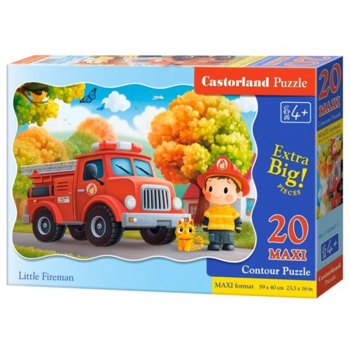 A kis tűzoltó - 20 Maxi Contour Puzzle (C-02467-1)