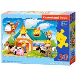 Tűzoltóság akcióban - 30 Contour Puzzle (B-03525-1)