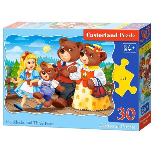 Aranyhaj és a három medve - 30 Contour Puzzle (B-03716-1)