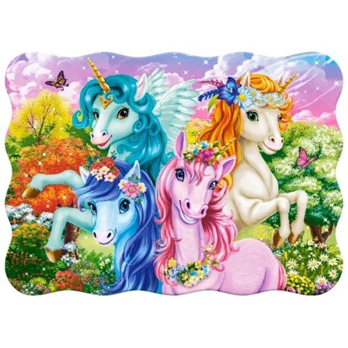 Unikornis szelfi - 30 Contour Puzzle (B-03822-1)