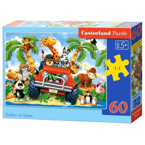 Softies on Safari - 60 darabos Puzzle (B-06793-1)