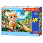 A cica sétája - 120 darabos Puzzle (B-13623-1)