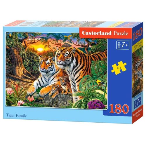 Tigris család - 180 darabos Puzzle (B-018482)