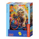 Kitten's Floral Ride - 180 darabos Puzzle (B-018529)