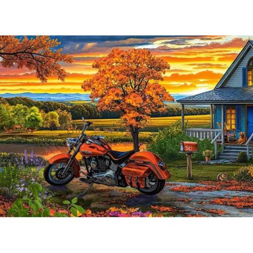 Őszi motorozás - 180 darabos Puzzle (B-018567)