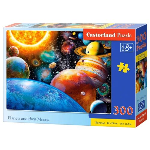 Bolygók és holdjaik - 300 darabos Puzzle (B-030262)