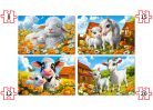 Állatok a farmon - 4x (8,12,15,20) Puzzle (B-041060)