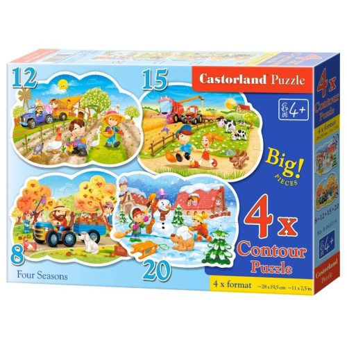 Négy évszak - 4x (8,12,15,20) Puzzle (B-043019)