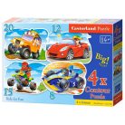 Sportautók - 4x (8,12,15,20) Puzzle (B-043057)