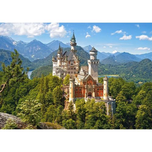 Kilátás a Neuschwanstein kastélyra, Németország - 500 darabos Puzzle (B-53544)