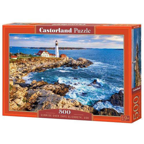 Napfelkelte Cape Elizabeth felett, USA - 500 darabos Puzzle (B-53667)