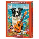 Collie, a gitár és a tenger - 500 darabos Puzzle (B-54008)