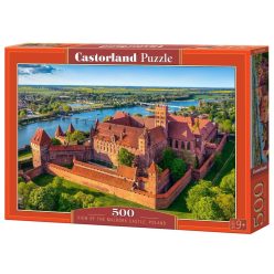   A malborki vár kilátása, Lengyelország - 500 darabos Puzzle (B-54039)