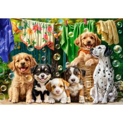   Kiskityák szappanbuborékok között - 500 darabos Puzzle (B-54152)