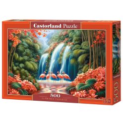Flamingó-paradicsom - 500 darabos Puzzle (B-54190)