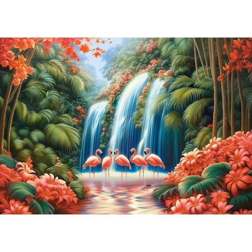 Flamingó-paradicsom - 500 darabos Puzzle (B-54190)