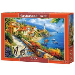   Fehér Világítótorony-öböl - 500 darabos Puzzle (B-54237)