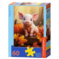 Aranyos őszi malac - 60 darabos Puzzle (B-066285)