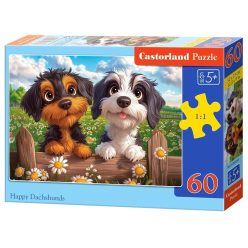 Boldog tacskók - 60 darabos Puzzle (B-066353)