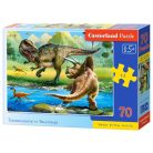 Tyrannosaurus vs Triceratops - 70 darabos Puzzle (B-070084)