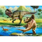 Tyrannosaurus vs Triceratops - 70 darabos Puzzle (B-070084)