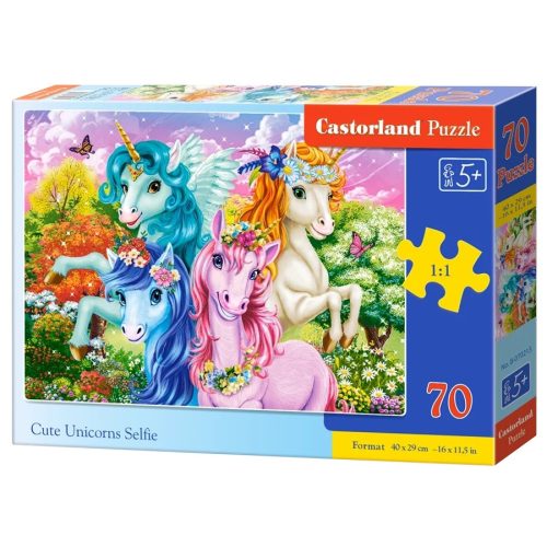 Unikornis szelfi - 70 darabos Puzzle (B-070213)