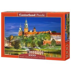   Wawel kastély éjjel, Lengyelország - 1000 darabos Puzzle (C-103027-2)
