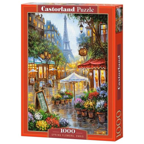 Tavaszi virágok, Párizs - 1000 darabos Puzzle (C-103669-2)