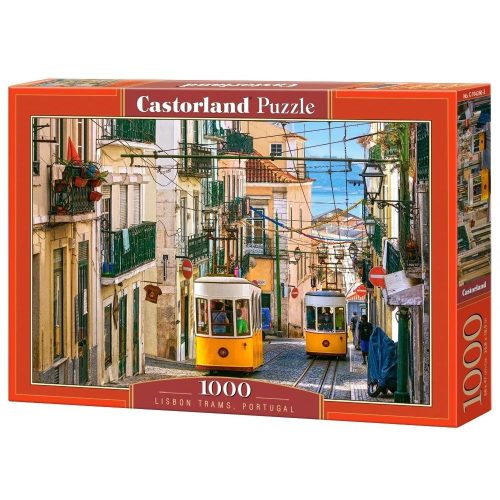 Lisszaboni villamosok, Portugália - 1000 darabos Puzzle (C-104260-2)