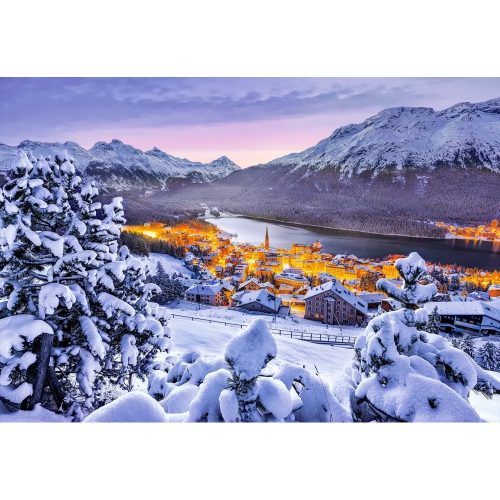 St. Moritz, Svájc - 1000 darabos Puzzle (C-105557-2)