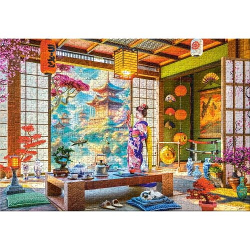 Japán teaház - 1000 darabos Puzzle (C-105571-2)