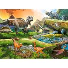 A dinoszauruszok világa - 100 darabos Puzzle (B-111084)