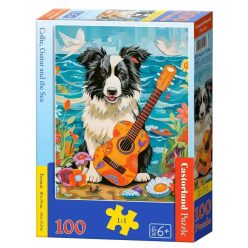   Collie, a gitár és a tenger - 100 darabos Puzzle (B-111268)