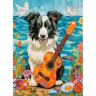 Collie, a gitár és a tenger - 100 darabos Puzzle (B-111268)