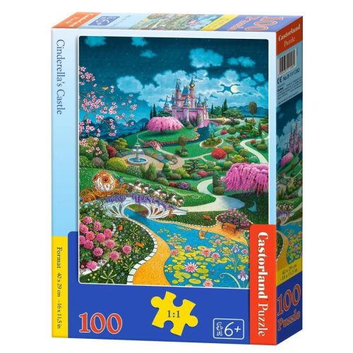 Hamupipőke kastélya - 100 darabos Puzzle (B-111282)