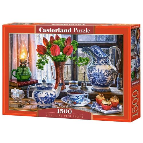 Csendélet tulipánnal - 1500 darabos Puzzle (C-151820-2)