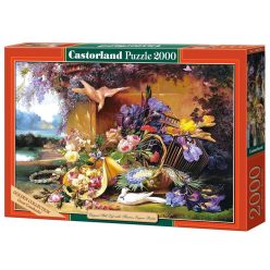   Elegáns csendélet virágokkal, Eugene Bidau - 2000 darabos Puzzle (C-200276-2)