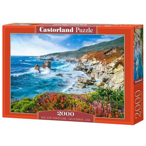 Big Sur tengerpart, Kalifornia, USA - 2000 darabos Puzzle (C-200856-2)