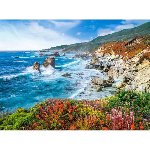 Big Sur tengerpart, Kalifornia, USA - 2000 darabos Puzzle (C-200856-2)