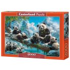Panda móka  - 2000 darabos Puzzle (C-201013-2)