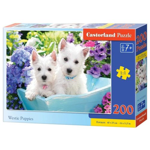 Westie kiskutyák - 200 darabos Puzzle (B-222032)