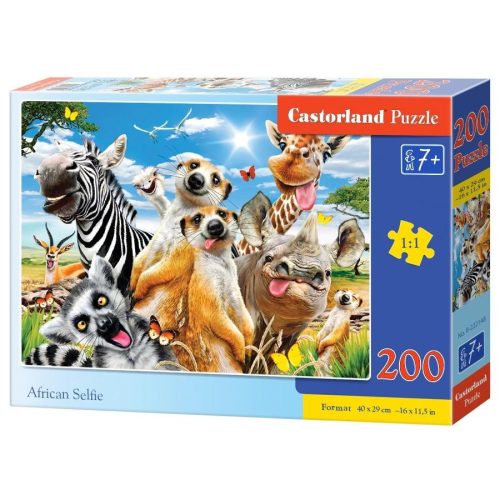 Afrikai szelfi - 200 darabos Puzzle (B-222148)