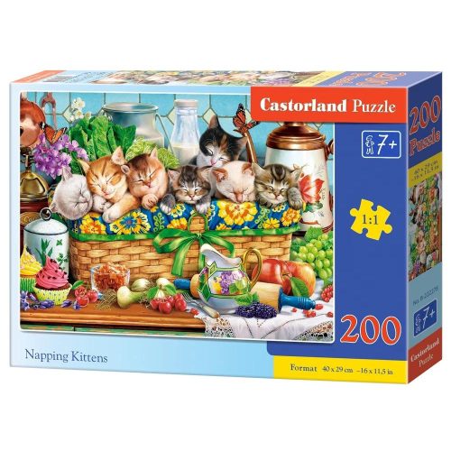 Szunyókáló cicák - 200 darabos Puzzle (B-222278)