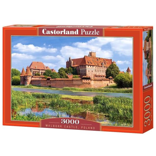 Malbork vára, Lengyelország - 3000 darabos Puzzle (C-300211-2)