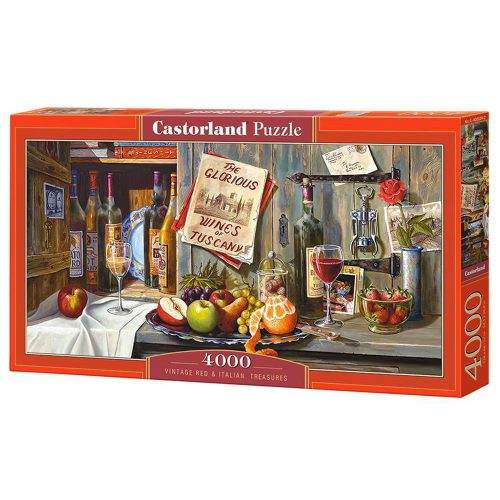 Toszkána ízei – Borok és kincsek Itáliából - 4000 darabos Puzzle (C-400324-2)